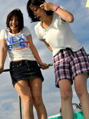 Hot fun with Hinata and other Japanese girls