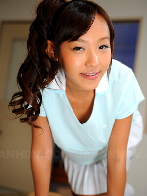 Cute Japanese schoolgirl Nagisa shows off